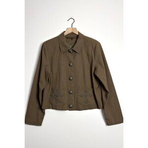 DOUBLE D RANCH Studded Button Front Jacket
